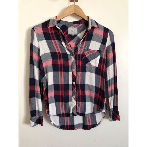 Rails hunter plaid button down shirt size x-small - Picture 2 of 9